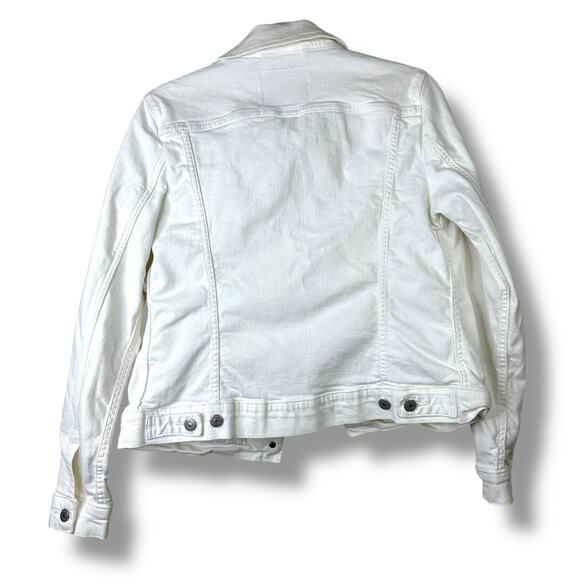 Levi's Naturally Good Truck White Original Trucker Jean Denim Slim Fit Jacket - Picture 4 of 4